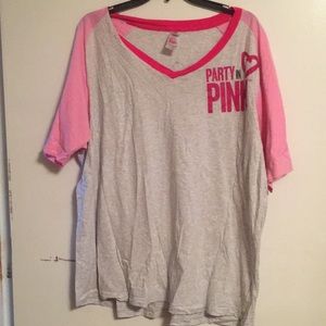 Zumba(r) Party in Pink Baseball Tee XXL
